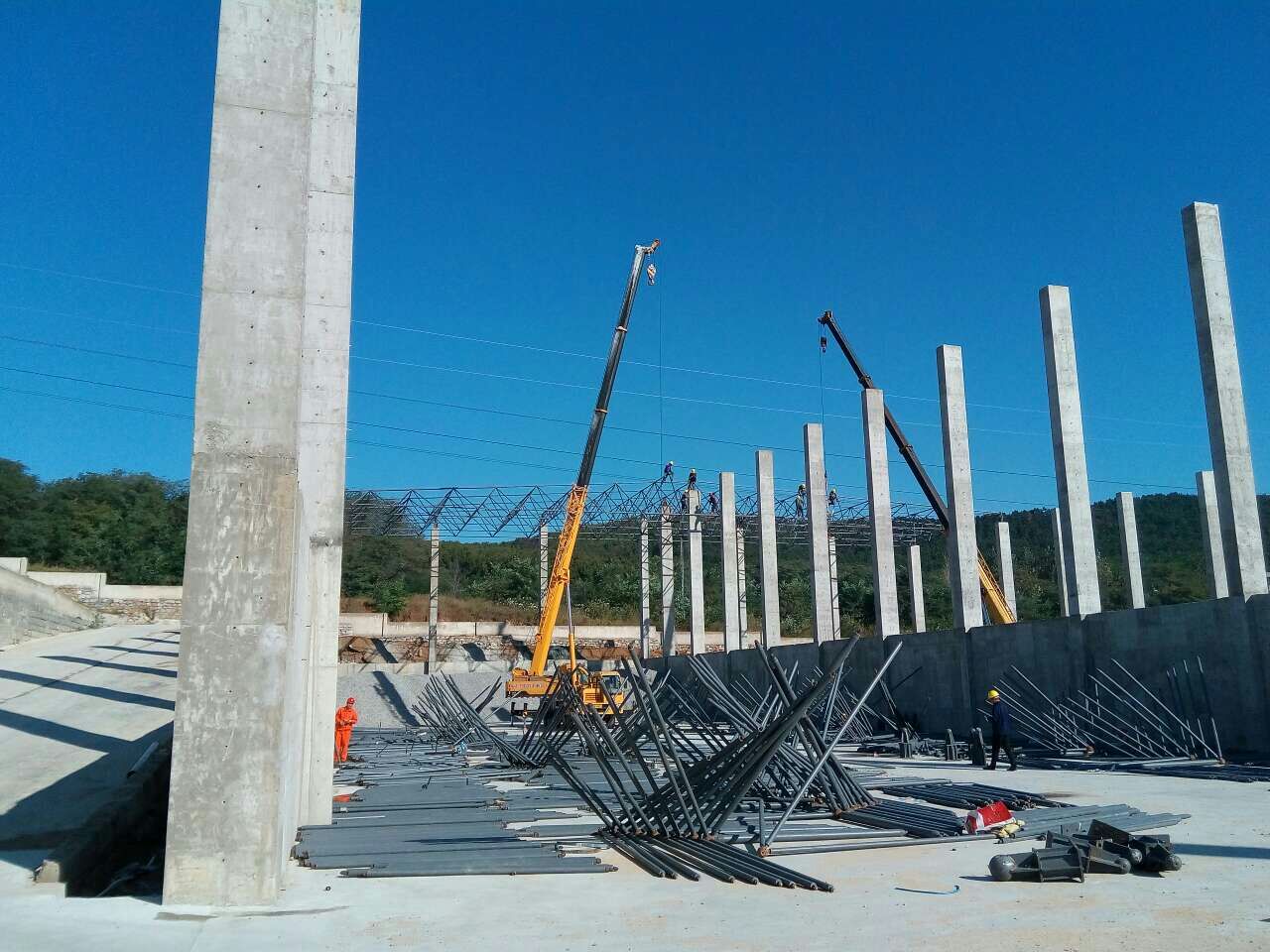 南平搅拌站网架